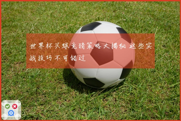 世界杯买球竞猜策略大揭秘 这些实战技巧不可错过